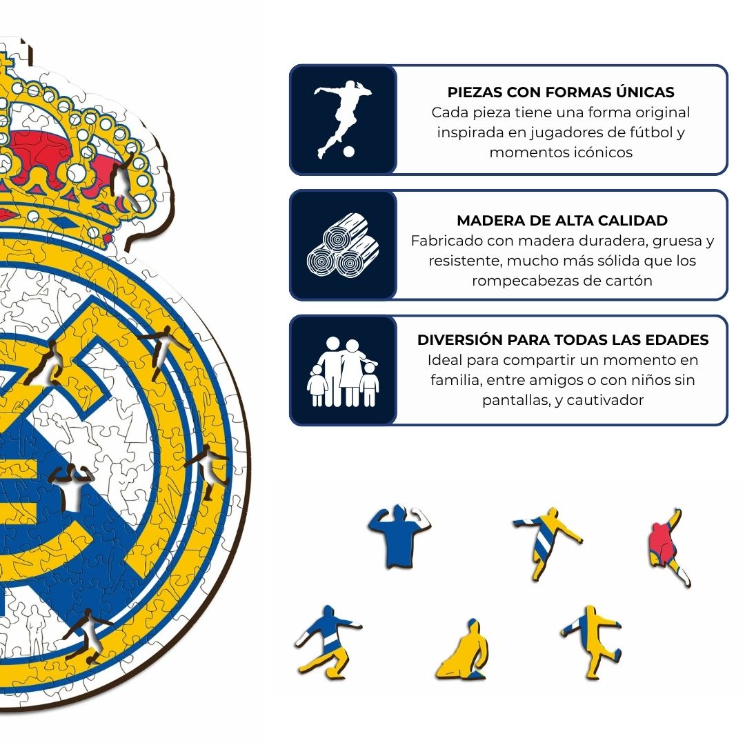 Real Madrid CF® logo - Leyenda Puzzles