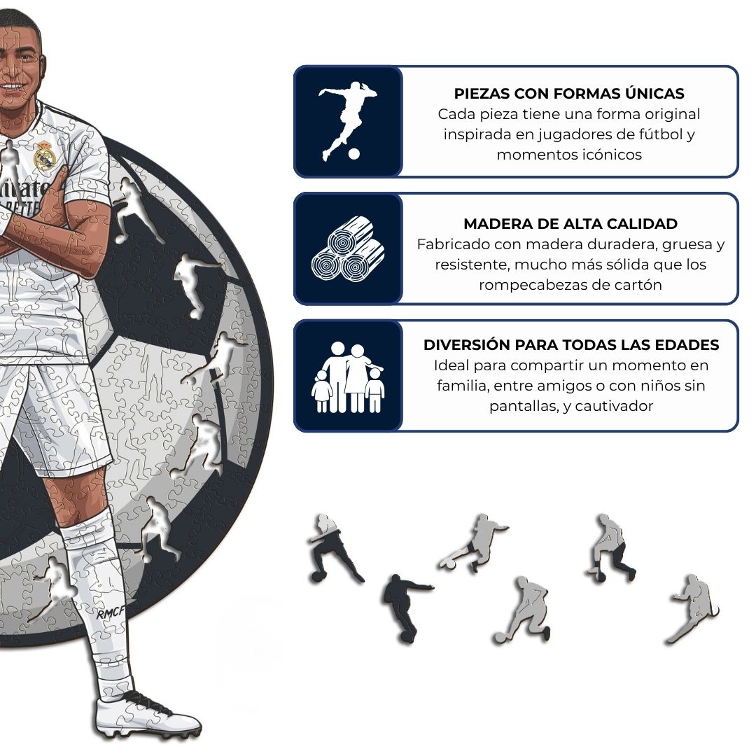 Kylian Mbappé Real Madrid - Leyenda Puzzles
